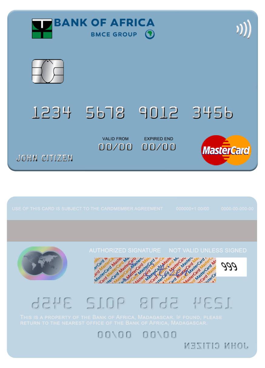 Madagascar Bank of Africa mastercard